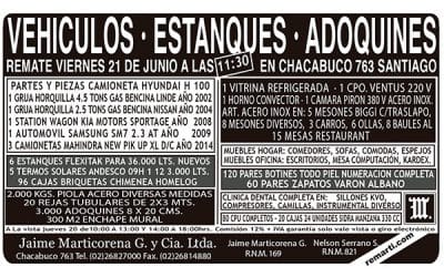 Vehículos Estanques Adoquines