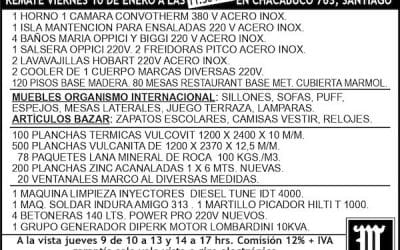 Remate viernes 10 de enero