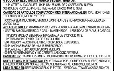 Remate Jueves 15 Julio