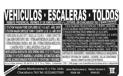 REMATE VIERNES 21 DE ENERO
