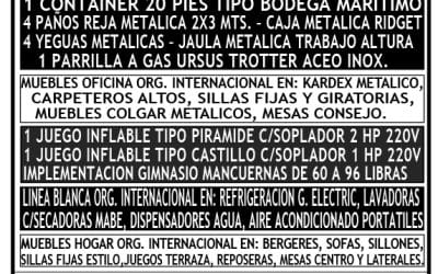 REMATE PRESENCIAL VIERNES 6 DE ENERO