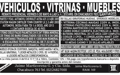 REMATE PRESENCIAL VIERNES 5 DE MAYO